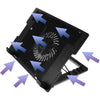 USB Powered Laptop Cooling Pad with Fan Stand - Mega Cart