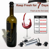 Wine Vacuum Pump with 4 Stoppers - Mega Cart
