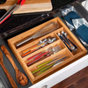 Wooden Bamboo Cutlery Tray - Mega Cart