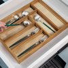 Wooden Bamboo Cutlery Tray - Mega Cart